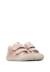 Chaussures premiers pas bébé fille en cuir et daim kolde à scratch Rose-blanc 2 - vertbaudet enfant 