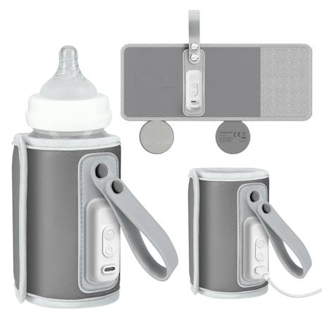 Chauffe-biberon portable thermup go usb avec maintien de la température jusqu’à 24 h, sans bpa Brown chocolate+Grey ash+Grey silver+Pink baby 13 - vertbaudet enfant 