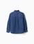 Chemise à manches longues en jean avec poche poitrine Bleu 2 - vertbaudet enfant 