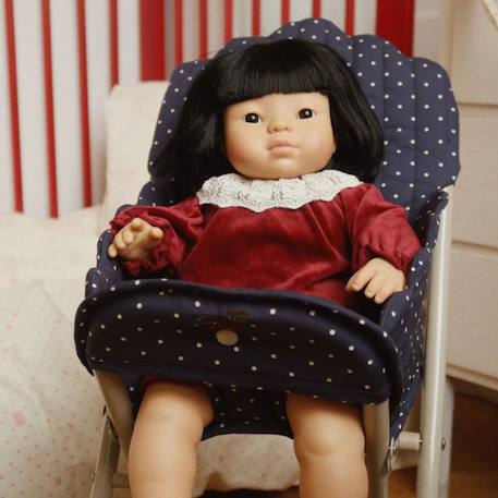 Chaise haute pour poupée ditzy dot Bleu, blanc, rouge 6 - vertbaudet enfant 