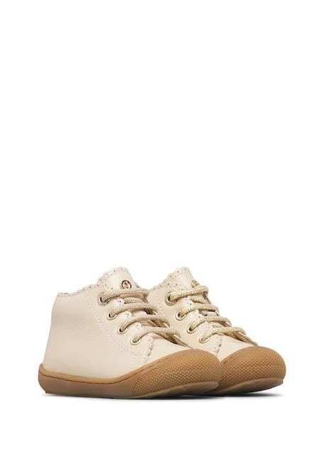 Chaussures premiers pas bébé fille en vernis cottins Beige+Blanc crème-marron+Rose poudré-marron 7 - vertbaudet enfant 