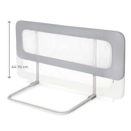 Barrière de Lit GUARD & DREAM Pliable avec Hauteur Réglable, Filet Aéré et Sac de Transport Inclus Gris+Noir 5 - vertbaudet enfant 