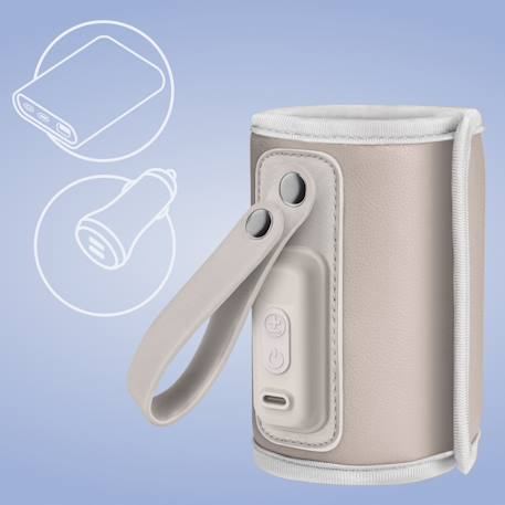 Chauffe-biberon portable thermup go usb avec maintien de la température jusqu’à 24 h, sans bpa Brown chocolate+Grey ash+Grey silver+Pink baby 11 - vertbaudet enfant 