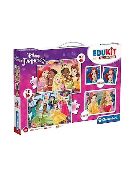 Jeux éducatifs Princesses Disney – Puzzles et mémory – dès 3 ans Multi-coloured 1 - vertbaudet enfant 