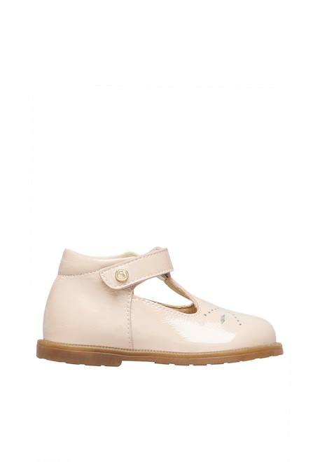 Ballerines bébé fille en vernis maluku 2 Noir ivoire+Rose 6 - vertbaudet enfant 