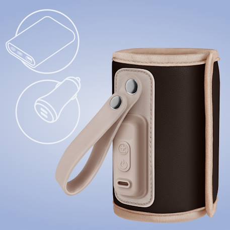 Chauffe-biberon portable thermup go usb avec maintien de la température jusqu’à 24 h, sans bpa Brown chocolate+Grey ash+Grey silver+Pink baby 5 - vertbaudet enfant 
