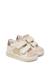 Baskets bébé fille en cuir et daim sasha à scratch Blanc-rose 2 - vertbaudet enfant 