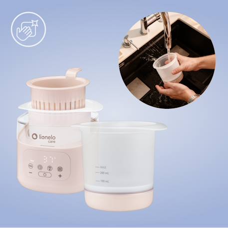 Chauffe-biberon 6en1 thermup 4.0 400 w avec stérilisation, réchauffage et décongélation Beige latte+Pink mist 2 - vertbaudet enfant 