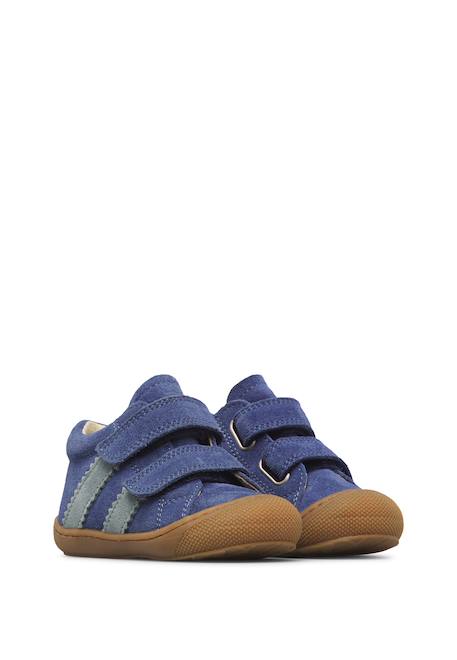 Chaussures premiers pas bébé en daim macks 2 à scratch Beige-marron+Bleu-marron+Gris-sable+Marron-kaki+Vert olive-marine 7 - vertbaudet enfant 