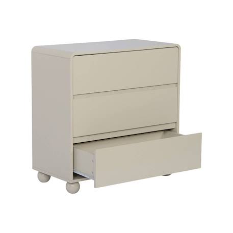 Commode enfant décor bois laqué 3 tiroirs - noushka Beige 4 - vertbaudet enfant 