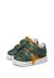 Baskets bébé garçon en cuir et daim salazar 3 à scratch Vert-bleu ciel-citrouille 5 - vertbaudet enfant 