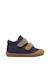 Chaussures premiers pas bébé en daim corkel à scratch Marine-marron+Rose-rose poudré 1 - vertbaudet enfant 