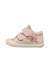 Chaussures premiers pas bébé fille en cuir et daim kolde à scratch Rose-blanc 3 - vertbaudet enfant 