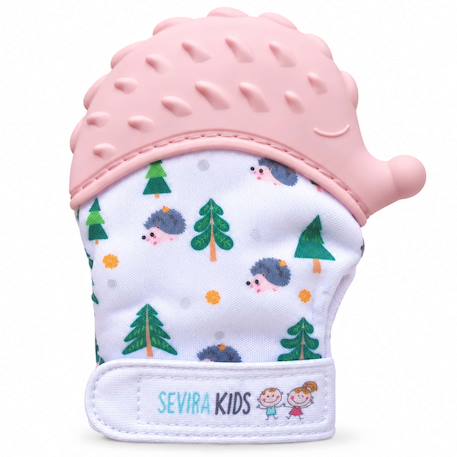 Moufle de dentition bébé sensorielle hérisson Bleu+Gris+Rose 13 - vertbaudet enfant 