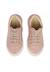 Baskets bébé fille en daim snopes à zip, broderies marguerites Blanc-brun+Blanc-rose 9 - vertbaudet enfant 