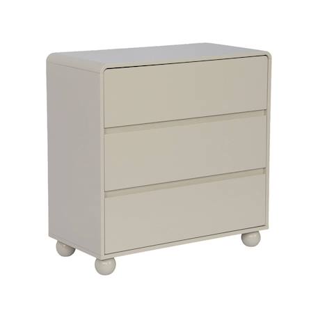Commode enfant décor bois laqué 3 tiroirs - noushka Beige 2 - vertbaudet enfant 