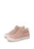 Baskets bébé fille en daim snopes à zip, broderies marguerites Blanc-brun+Blanc-rose 10 - vertbaudet enfant 