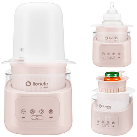 Chauffe-biberon 6en1 thermup 4.0 400 w avec stérilisation, réchauffage et décongélation Beige latte+Pink mist 1 - vertbaudet enfant 