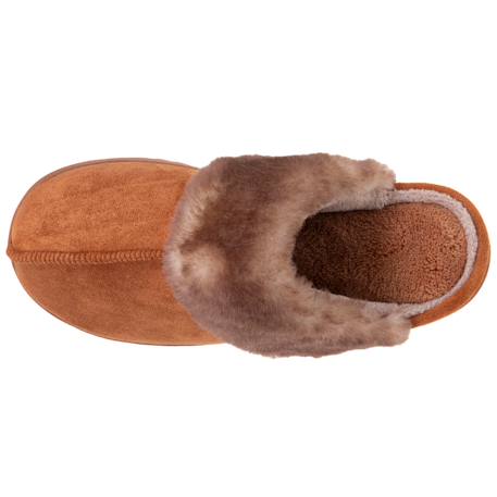 Chaussons mules ultra confortables, en maille bouclette, semelle crantée Camel 2 - vertbaudet enfant 