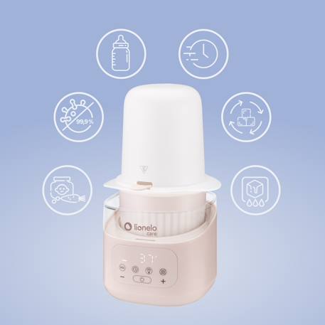 Chauffe-biberon 6en1 thermup 4.0 400 w avec stérilisation, réchauffage et décongélation Beige latte+Pink mist 4 - vertbaudet enfant 