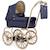 Landau pour poupée ditzy dot Bleu, blanc, rouge 1 - vertbaudet enfant 