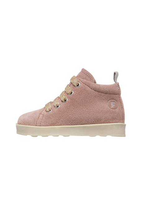Baskets bébé en daim evaert à zip Anthracite+Kaki-orange+Marine-marron+Rose poudré-platine 18 - vertbaudet enfant 