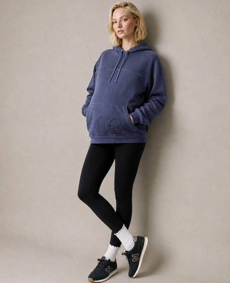 Sweat à capuche de grossesse et d'allaitement boston Bleu+Noir+Terracota 6 - vertbaudet enfant 