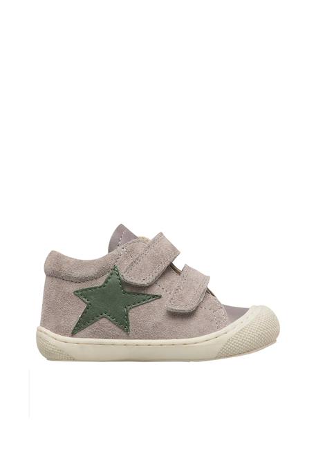 Chaussures premiers pas bébé garçon en cuir et daim kolde à scratch Bleu marine-rouge-rose+Gris-vert+Kaki-citrouille+Marron-marine 6 - vertbaudet enfant 