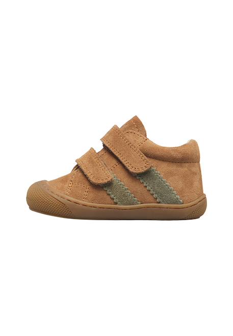 Chaussures premiers pas bébé en daim macks 2 à scratch Beige-marron+Bleu-marron+Gris-sable+Marron-kaki+Vert olive-marine 18 - vertbaudet enfant 