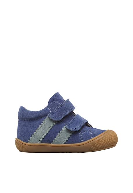 Chaussures premiers pas bébé en daim macks 2 à scratch Beige-marron+Bleu-marron+Gris-sable+Marron-kaki+Vert olive-marine 6 - vertbaudet enfant 