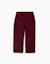 Pantalon à coupe droite en velours côtelé Rouge foncé 1 - vertbaudet enfant 