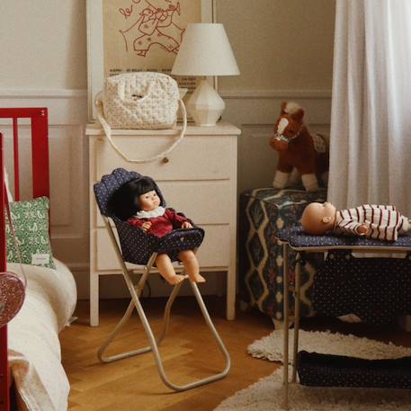 Chaise haute pour poupée ditzy dot Bleu, blanc, rouge 5 - vertbaudet enfant 