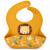 Bavoir récupérateur en silicone animaux Orange+Rose+Vert+Vert paon 1 - vertbaudet enfant 