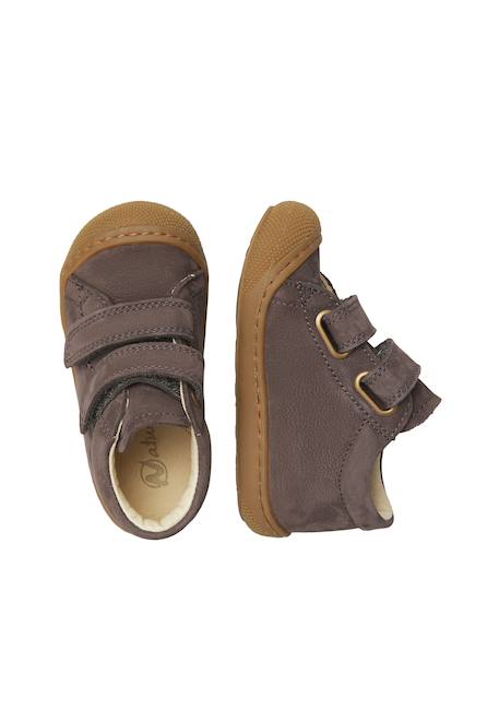 Chaussures premiers pas bébé en daim cocoon à scratch Anthracite-marron+Bleu-marron+Kaki+Marine-marron+Marron+Rose+Sauge-marron+Violet-marron 4 - vertbaudet enfant 