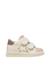 Baskets bébé fille en cuir et daim sasha à scratch Blanc-rose 1 - vertbaudet enfant 