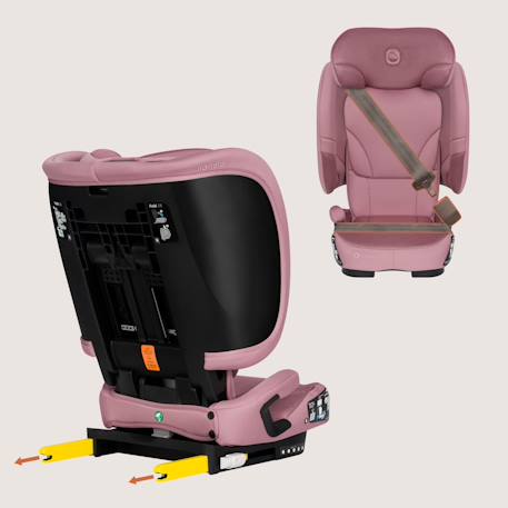 Siège auto pliable orin i-size 100-150 cm léger avec isofix Pink mauve 6 - vertbaudet enfant 