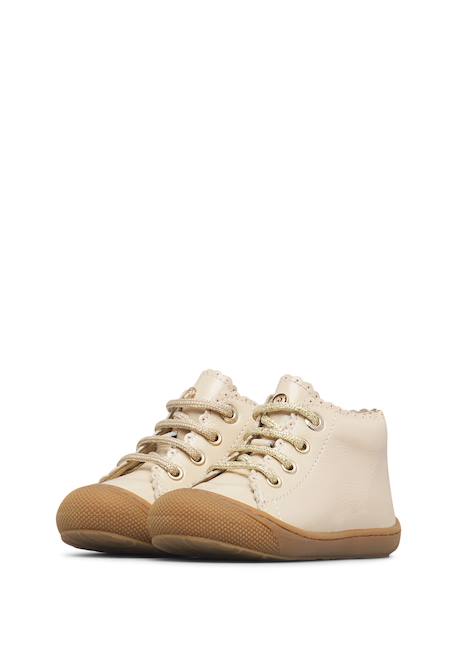 Chaussures premiers pas bébé fille en vernis cottins Beige+Blanc crème-marron+Rose poudré-marron 10 - vertbaudet enfant 