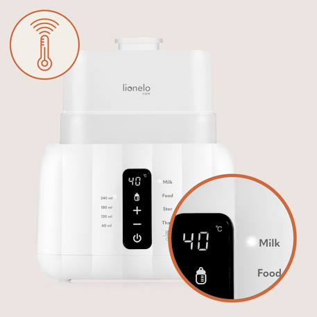 Chauffe-biberon 6en1 thermup duo avec stérilisation et réchauffage, sans bpa Green mist+White 12 - vertbaudet enfant 