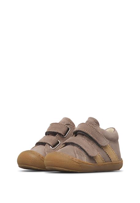 Chaussures premiers pas bébé en daim macks 2 à scratch Beige-marron+Bleu-marron+Gris-sable+Marron-kaki+Vert olive-marine 15 - vertbaudet enfant 