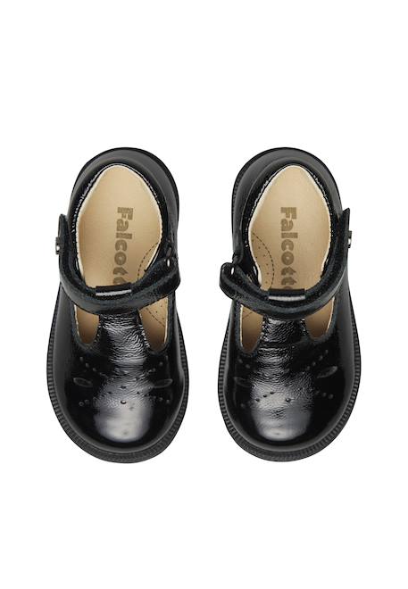 Ballerines bébé fille en vernis maluku 2 Noir ivoire+Rose 4 - vertbaudet enfant 
