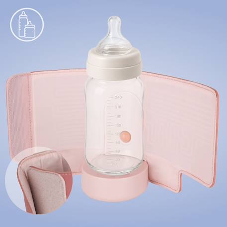 Chauffe-biberon sans fil thermup go evo avec autonomie jusqu’à 9 h pour biberons de 5 à 8 cm Black+Black gold+Coral pink+Green sage+Pink mist 18 - vertbaudet enfant 