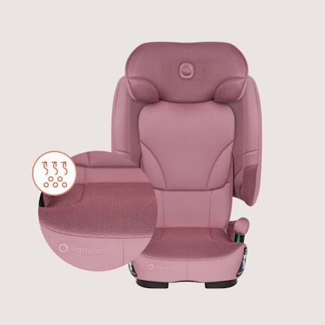 Siège auto pliable orin i-size 100-150 cm léger avec isofix Pink mauve 5 - vertbaudet enfant 