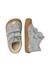 Chaussures premiers pas barefoot bébé fille en daim amur à scratch Sauge-rose 4 - vertbaudet enfant 