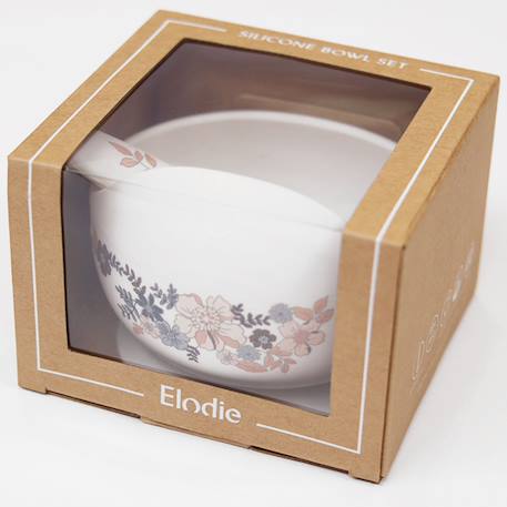 Set bol et cuillère blue garden Blanc, rose, bleu 2 - vertbaudet enfant 
