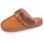 Chaussons mules ultra confortables, en maille bouclette, semelle crantée Camel 1 - vertbaudet enfant 