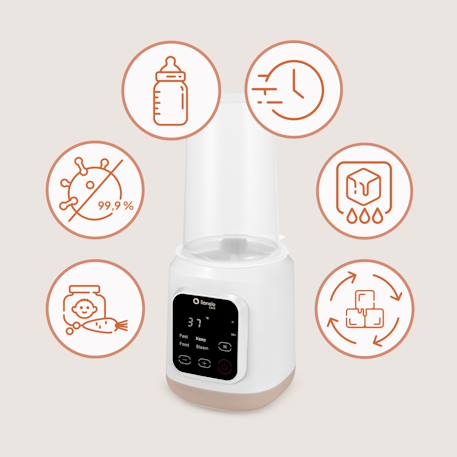 Chauffe-biberon thermup 3.0 avec stérilisation, réchauffage et décongélation, sans bpa White 3 - vertbaudet enfant 