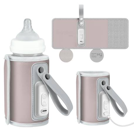 Chauffe-biberon portable thermup go usb avec maintien de la température jusqu’à 24 h, sans bpa Brown chocolate+Grey ash+Grey silver+Pink baby 19 - vertbaudet enfant 