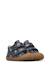 Chaussures premiers pas bébé garçon en cuir cocoon à scratch Marine-marron+Vert olive-marron 2 - vertbaudet enfant 
