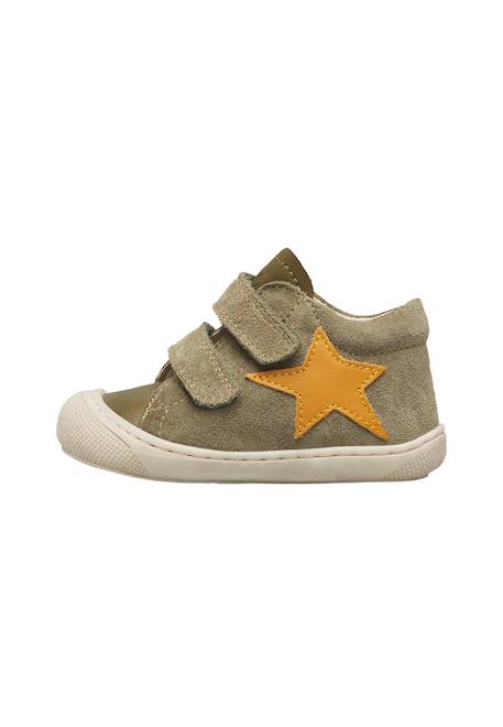 Chaussures premiers pas bébé garçon en cuir et daim kolde à scratch Bleu marine-rouge-rose+Gris-vert+Kaki-citrouille+Marron-marine 13 - vertbaudet enfant 