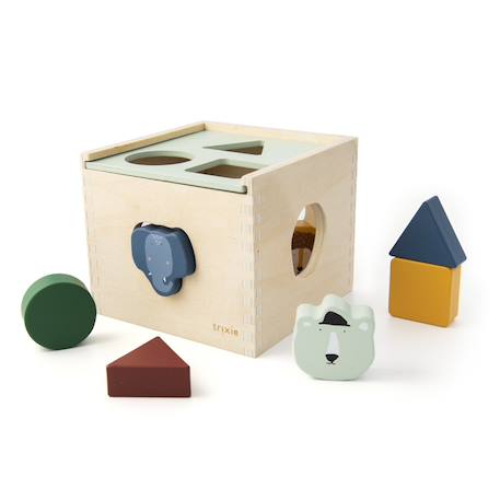 Boîte à formes en bois jouet éducatif pour tout-petits et enfants Multi-coloured 1 - vertbaudet enfant 